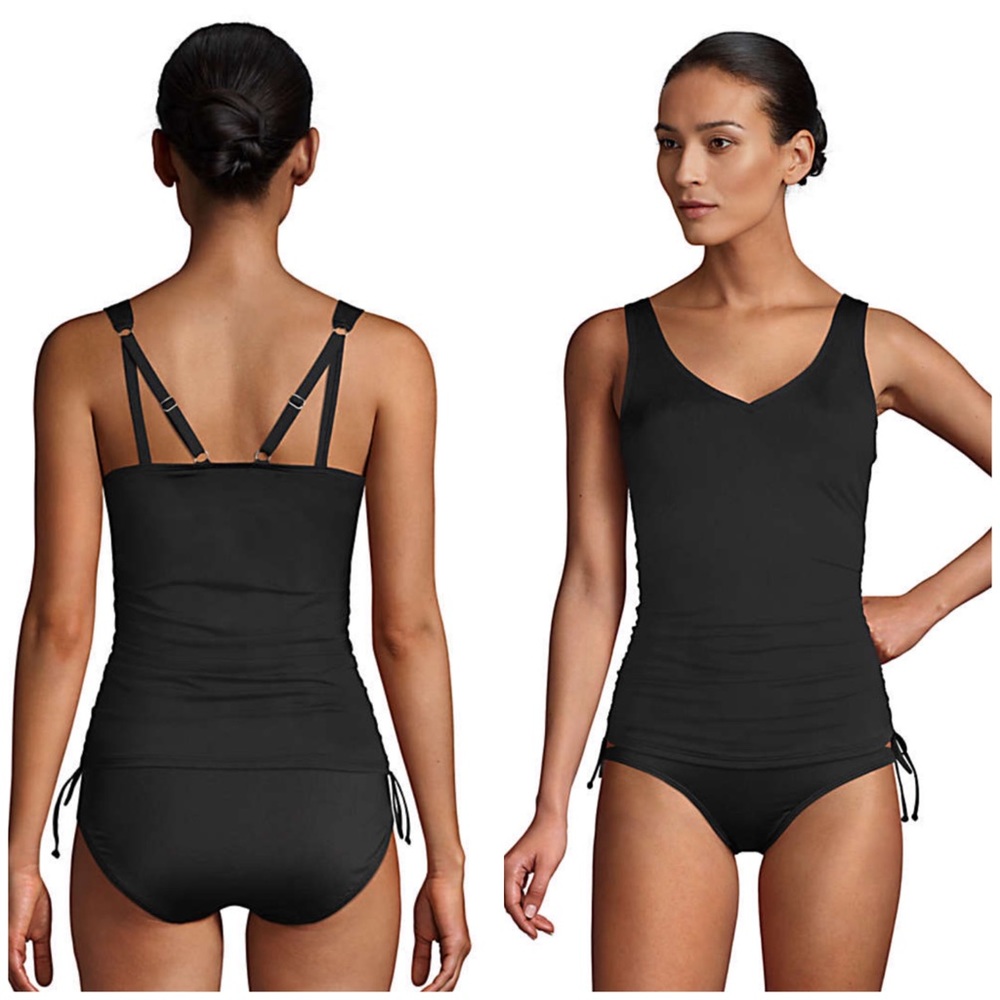 Nwot Lands End Tankini black
